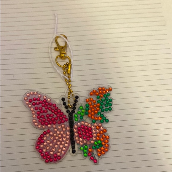 Accessories - Colorful Butterfly Keychain hand made